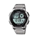 Casio Men's Illuminator Stainless Steel Digital Chronograph Watch - AE1000WD-1AV, Grey