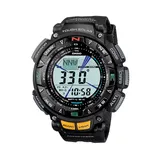 Casio Men's Pathfinder Tough Solar Triple Sensor Digital Chronograph Watch - PAG240-1, Black