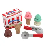 Melissa & Doug Scoop & Stack Ice Cream Cone Playset, Multicolor