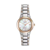Citizen Eco-Drive Women's Silhouette Two Tone Stainless Steel Watch - EW1676-52D, Size: Small, Multicolor