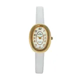 Peugeot Women's Leather Watch - 380-17, White
