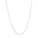 "Everlasting Gold 14k White Gold Box Chain Necklace, Women's, Size: 18"""
