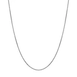 "Everlasting Gold 14k White Gold Box Chain Necklace, Women's, Size: 18"""