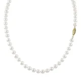"14k Gold Akoya Cultured Pearl Necklace, Women's, Size: 18"", White"