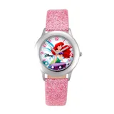 Disney Princess Ariel Juniors' Leather Watch, Girl's, Pink