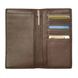 Royce Leather Checkbook Wallet, Brown