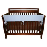 "Trend Lab Solid Convertible Crib Rail Cover, Blue, 51"""