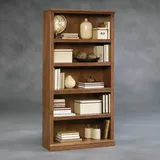 Sauder 5-Shelf Brown Split Bookcase
