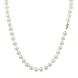 "14k Gold Akoya Cultured Pearl Necklace, Women's, Size: 30"", White"