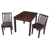 3-pc. Juvenile Table and Chairs Set, Brown, Furniture