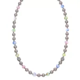 "Crystal Avenue Silver-Plated Crystal & Simulated Pearl Necklace, Women's, Size: 20"", Multicolor"