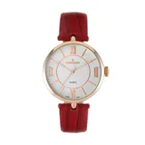 Peugeot Women's Leather Watch, Pink