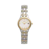 Citizen Eco-Drive Women's Silhouette Two Tone Stainless Steel Watch - EW1264-50A, Multicolor