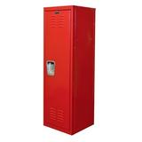 Hallowell 15" Wide Locker Metal in Red, Size 48.0 H x 15.0 W x 15.0 D in | Wayfair HKL151548-1RR
