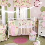 Brandee Danielle Minky Bubbles 4 Piece Crib Bedding Set Cotton Blend in Pink | Wayfair 1714PBP