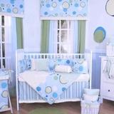 Brandee Danielle Minky Bubbles 4 Piece Crib Bedding Set Cotton Blend in Blue | Wayfair 1704PBB