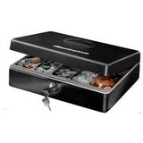 Sentry Safe Cash box/Cash Drawer w/ Key Lock in Black, Size 3.5 H x 11.8 W x 9.3 D in | Wayfair DCB-1