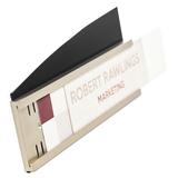 Deflect-O Corporation Name Plate Sign Holder in Black/Gray, Size 2.5 H x 4.0 W x 8.5 D in | Wayfair DEF89105