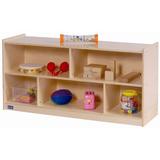 Angeles Toddler 5 Compartment Shelving Unit Wood in Brown, Size 22.0 H x 48.0 W x 12.0 D in | Wayfair ANG7148
