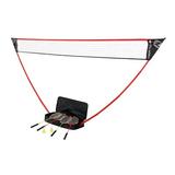 Zume Games Badminton Set w/ Carrying Case Plastic in Black/Red, Size 13.5 H x 24.0 W x 30.0 D in | Wayfair OD0006W