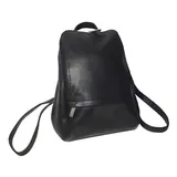 Royce Leather Vaquetta 10-in. Adjustable Backpack, Black