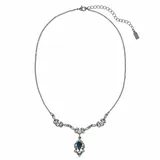 "Downton Abbey Silver Tone Simulated Crystal Y Necklace, Women's, Size: 16"", Blue"