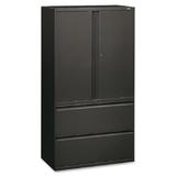 HON 800 Series 2 Door Storage Cabinet Stainless Steel in White/Black, Size 67.0 H x 36.0 W x 19.25 D in | Wayfair 885LSS