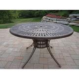 Oakland Living Sunray Metal Dining Table Metal in Brown, Size 29.0 H x 48.0 W x 48.0 D in | Wayfair 1118-AB