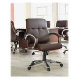 Lorell Executive Chair Upholstered in Brown, Size 41.0 H x 32.0 W x 27.0 D in | Wayfair 62623