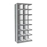 Hallowell Hi-Tech Bin 7 Shelf Shelving Unit Add-on Wire/Metal in Gray, Size 87.0 H x 36.0 W x 12.0 D in | Wayfair A5526-12HG