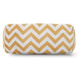 Majestic Home Goods Zig Zag Bolster Throw Pillow Polyester/Polyfill blend in Yellow, Size 8.0 H x 19.0 W x 7.0 D in | Wayfair 85907222029