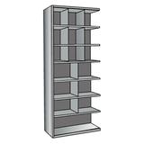 Hallowell Hi-Tech 7 Shelf Shelving Unit Add-on Wire/Metal in White, Size 87.0 H x 36.0 W x 12.0 D in | Wayfair A5533-12HG