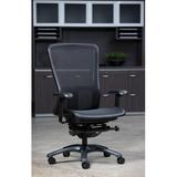 CommClad ProGrid Mesh Conference Chair Metal in Black/Gray, Size 42.0 H x 27.75 W x 23.25 D in | Wayfair 04831