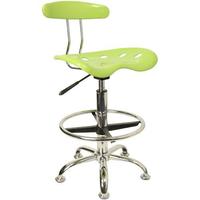 Vibrant Drafting Stool with Tractor Seat