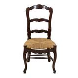 Furniture Classics French Country Solid Wood Ladder Back Side Chair Wood in Red/Brown, Size 41.0 H x 22.0 W x 20.0 D in | Wayfair 1144PA
