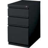 Lorell 3-Drawer Vertical Filing Cabinet Metal/Steel in Black, Size 27.8 H x 15.0 W x 22.9 D in | Wayfair 49527