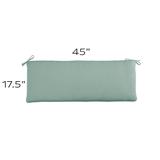 Replacement Bench Cushion - 45x17.5 Canopy Stripe Navy/Sand Sunbrella - Ballard Designs