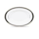 Noritake Austin Platinum Butter Dish, 8" Porcelain China/All Ceramic in White, Size 0.75 H x 5.5 W in | Wayfair 4360-738