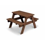 POLYWOOD® Picnic Table Plastic in Brown, Size 21.0 H x 30.0 W in | Wayfair KT130TE