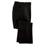 Men's Personal Choice® Poly/Wool Blend Suit Pants - Pleated Front, Black 33 M