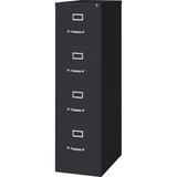 Lorell Fortress 4-Drawer Vertical Filing Cabinet Metal/Steel in Black, Size 54.62 H x 17.5 W x 28.0 D in | Wayfair 60650