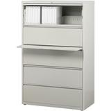 Lorell Fortress 5-Drawer Lateral Filing Cabinet Metal/Steel in Gray, Size 67.7 H x 36.0 W x 18.6 D in | Wayfair 60442