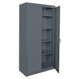 Sandusky Cabinets Classic 5 - Shelf Storage Cabinet Stainless Steel in Black, Size 78.0 H x 36.0 W x 24.0 D in | Wayfair CA41362478-02