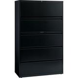Lorell Fortress 5-Drawer Vertical Filing Cabinet Metal/Steel in Black, Size 67.7 H x 42.0 W x 18.6 D in | Wayfair 60550