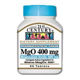 MgO Magnesium Oxide 400 mg, 90 Tablets, 21st Century Health Care