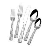 International Silver Checkered Frost 20 Piece Flatware Set, Service for 4 Stainless Steel in Gray | Wayfair 5108515