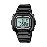 Casio Unisex Illuminator Digital Chronograph Watch, Men's, Black