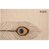 Safavieh Soho Peacock Feather Rug, Beig/Green, 5X8 Ft