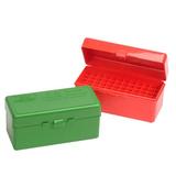 Mtm Case-Gard 60 Round Rifle Ammo Boxes - Ammo Boxes Rifle Red 22-250 Rem- 6.5/308 Winchester 60