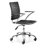 Zuo Modern Crisscross Desk Chair, Black